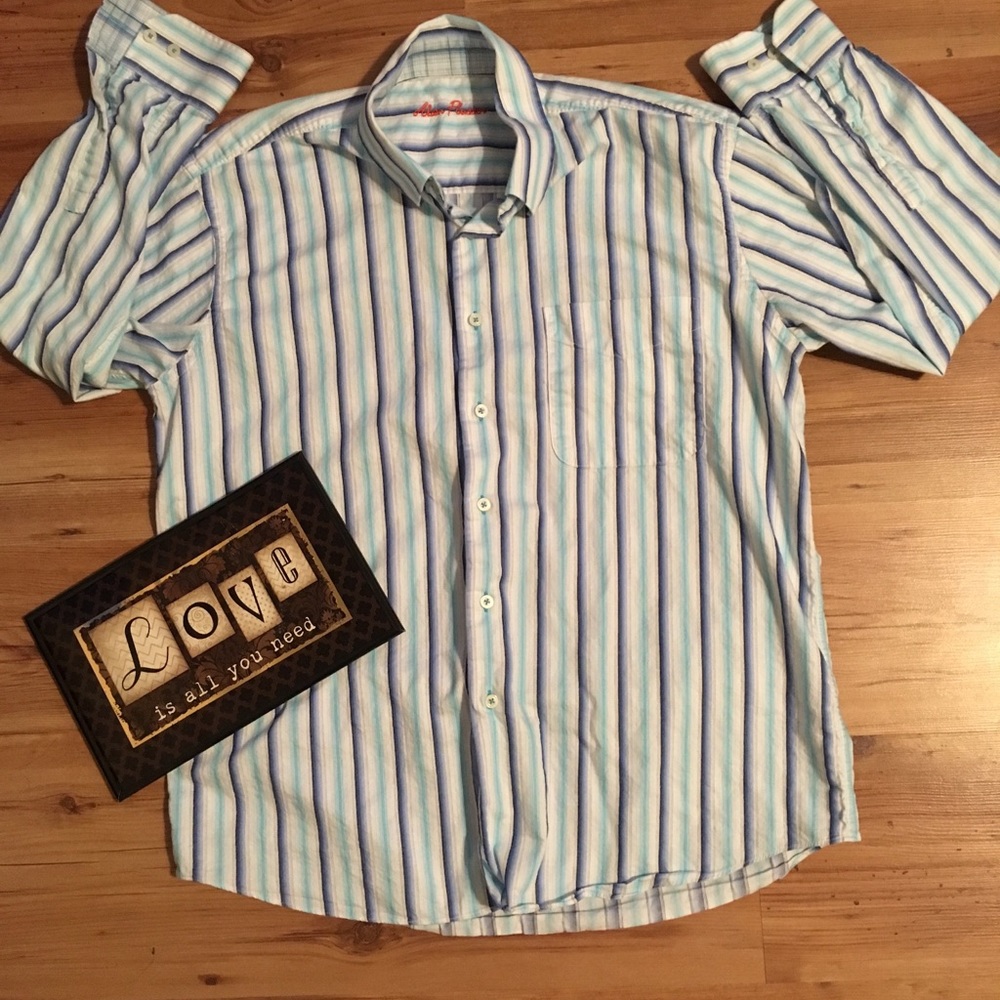 Alan Flusser Men’s L/S Shirt size large L